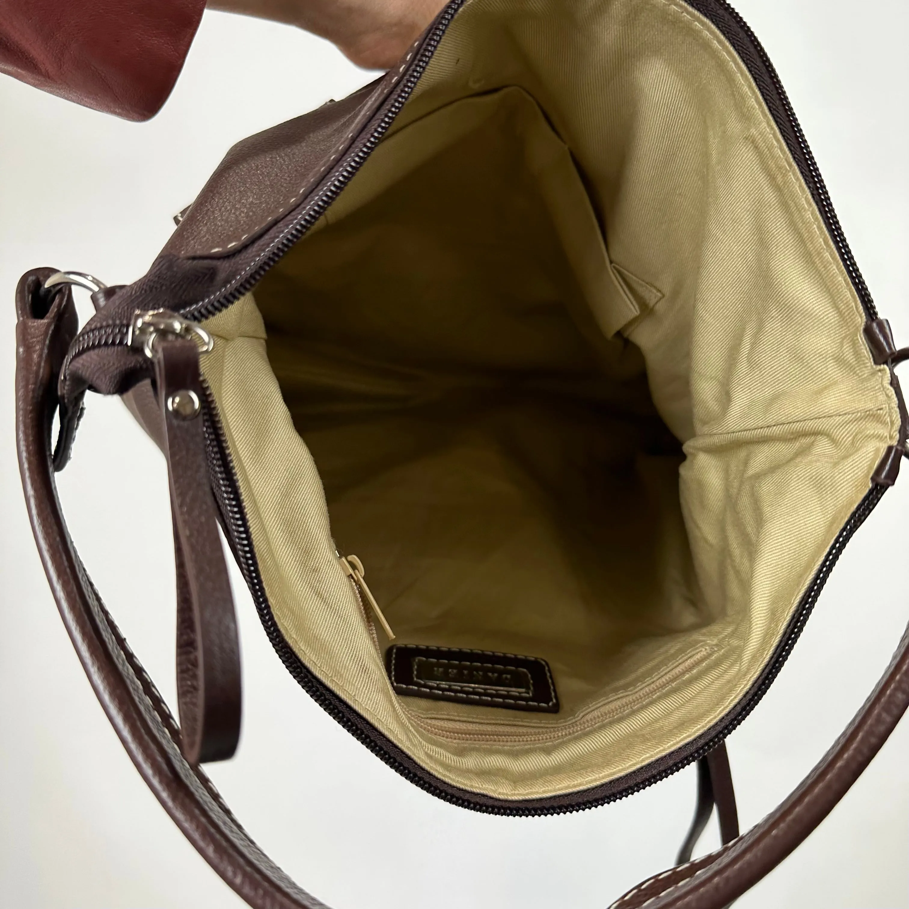 Vintage Brown Faux Leather Bag