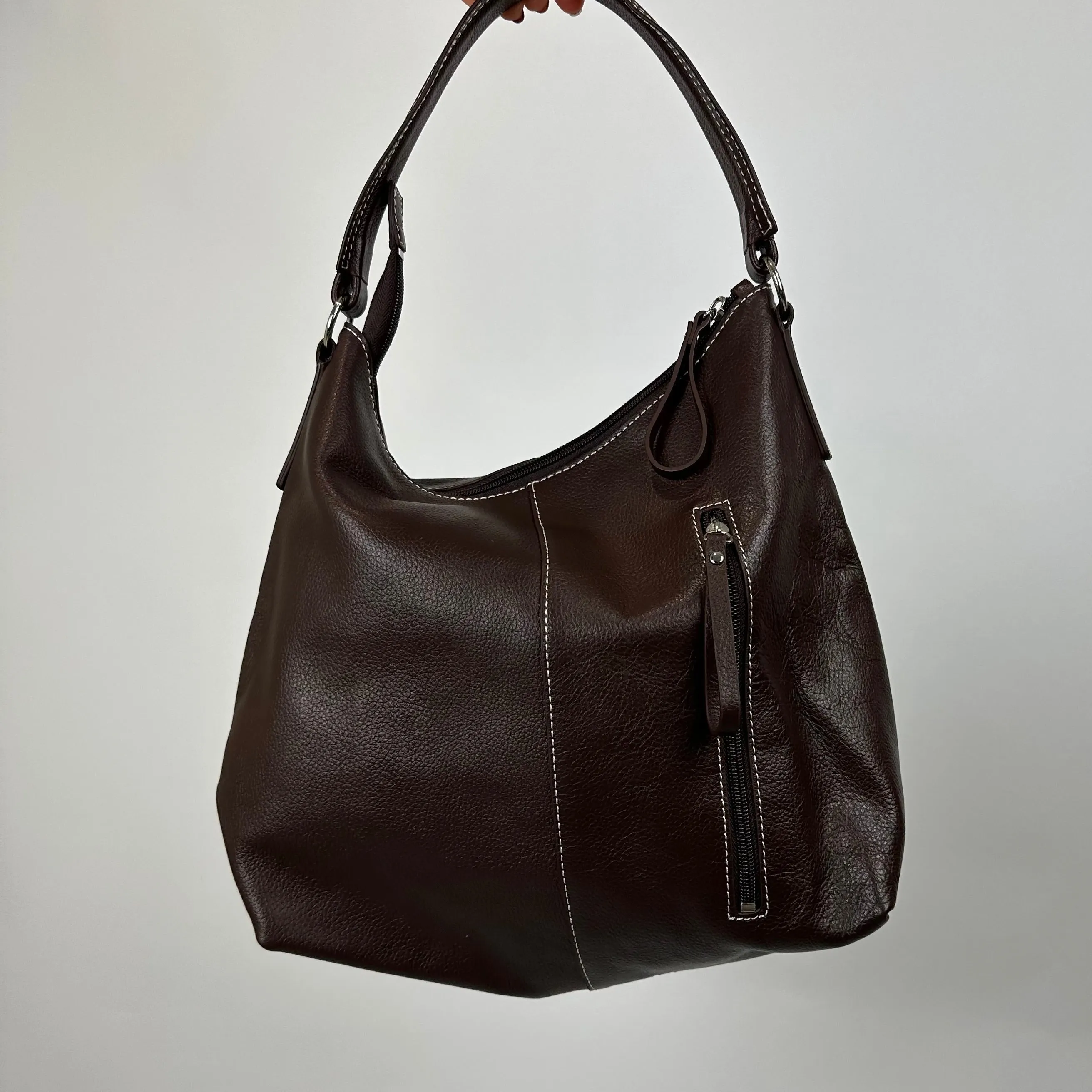 Vintage Brown Faux Leather Bag